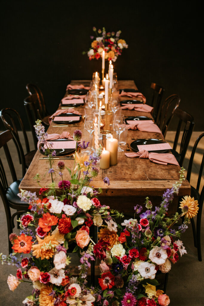 Table bois décorée mariage wedding planner Paris